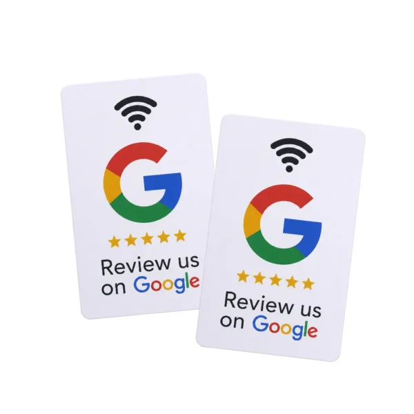 Google kartica - bijela 2 NFC Kartice | Google recenzije | Bijele | Crne