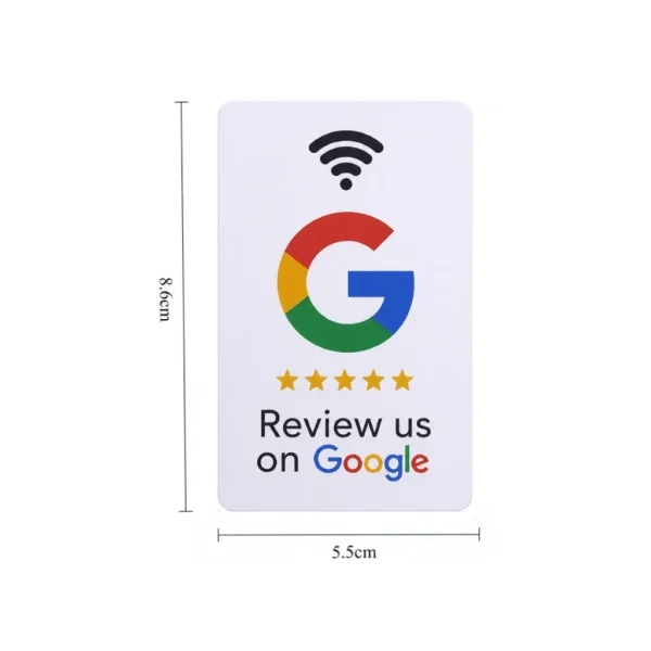 Google kartica - bijela 3 NFC Kartice | Google recenzije | Bijele | Crne