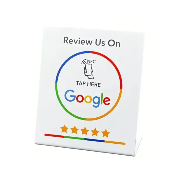 NFC Google recenzije stalak - bijeli NFC Google recenzije stalak - bijeli