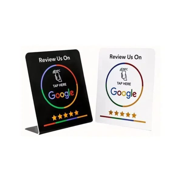 NFC Google recenzije stalci - crni i bijeli NFC Google recenzije stalci - crni i bijeli