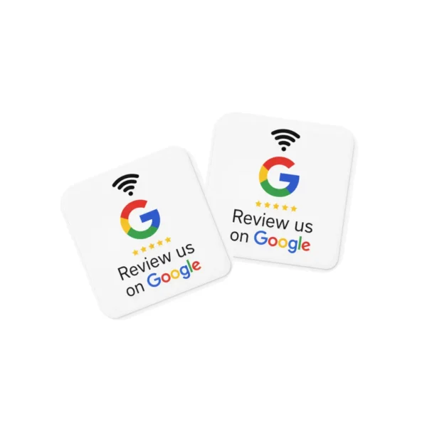 NFC Naljepnica - Google recenzije 3 NFC Naljepnice | Google recenzije 3x3 cm | Bijela | Crna |