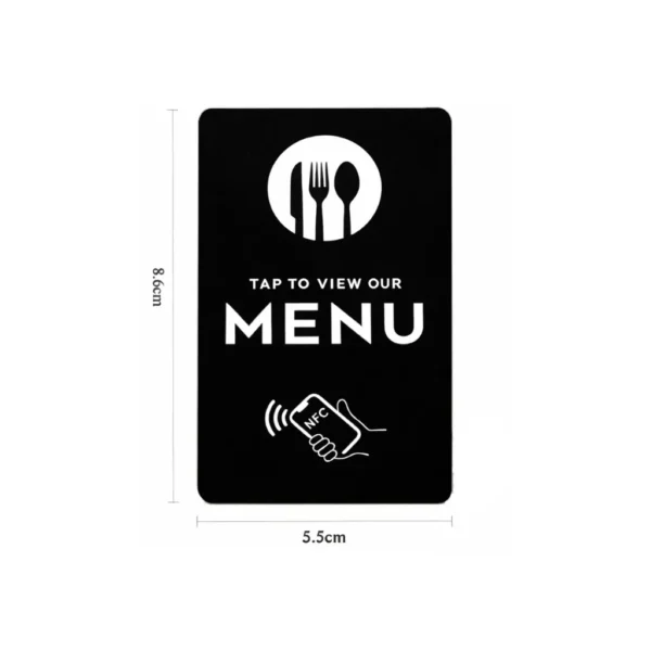 NFC kartica - online meni 3 NFC kartice | Meni (Ugostiteljski objekti)