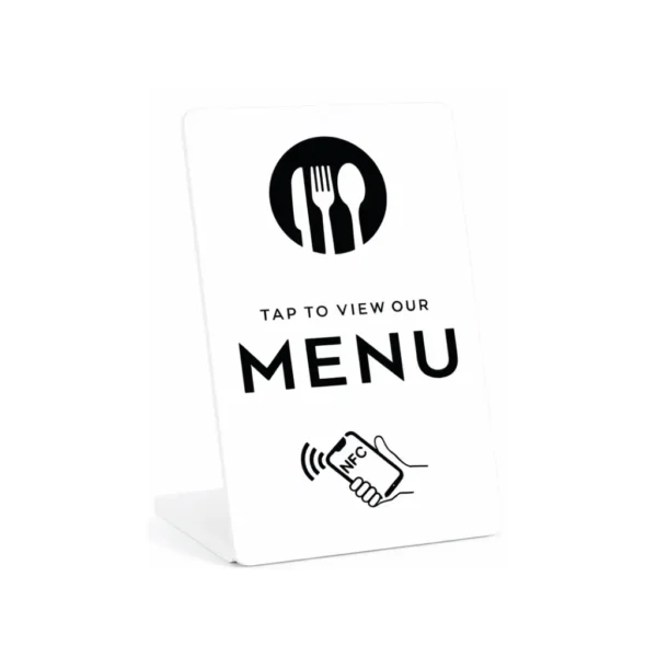 NFC stalak - meni - bijela boja